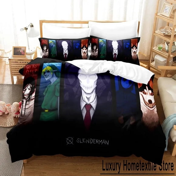 Jeff and Jane Creepypasta Bedding Set Bed Set Adult Kid Bedroom Duvet cover Sets Bed Sheets
