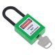 thumbnail image 4 of Candado De Bloqueo De Seguridad Con Llaves Iguales, Grillete De Nailon De 38 Mm, Color Verde, 4 of 5