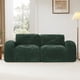 thumbnail image 2 of 2-seater Tufted Sofa Couches With boneless Sofa,Soft Velvet Fabric,Bottom Anti-Slip Design,32D High Density Sponge,Ergonomic Design Bottom,No Assembly Required,Fits Living Rooms,Green, 2 of 3