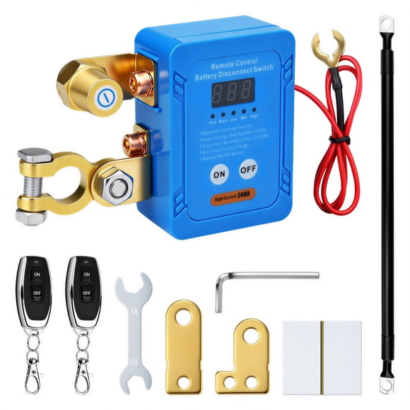Interruptor de Batería Andetongrson 240A 12V/24V Remoto con LED