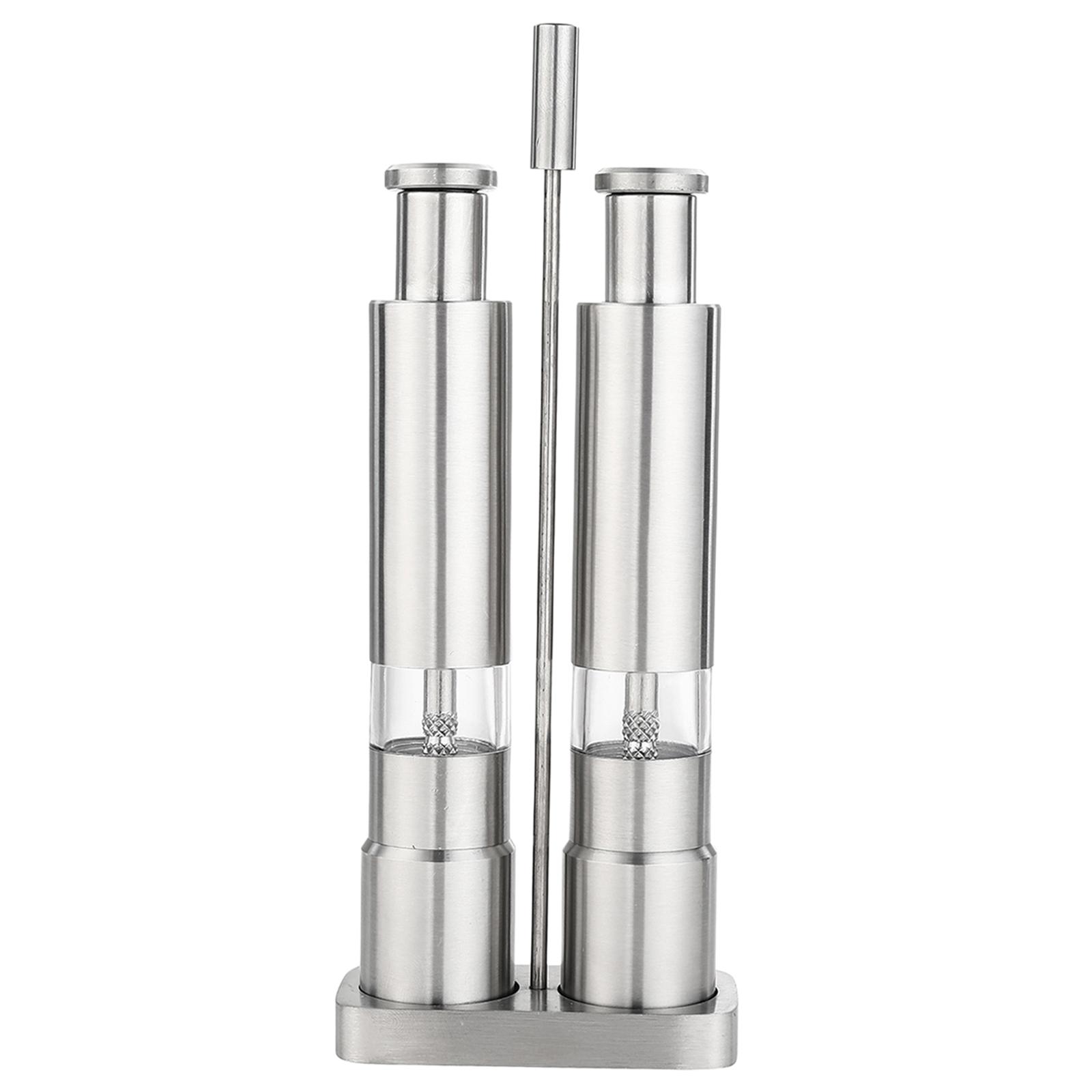 Magideal - Molino De Pimienta De Material Acero Inoxidable Molinillo Coctelera De Especias Herramientas De Cocina Recargables Fáciles Molino De Molinillo Para Barb