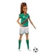 thumbnail image 2 of Barbie Profesiones Futbolista Uniforme Verde 29 cm, 2 of 5