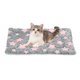 thumbnail image 1 of Cojín para Mascotas de Forro Polar Coral Suave Estrella Impresa Cama para Perro Gato Alfombrilla 19x13 Pulgadas (Gris Rosa), 1 of 7
