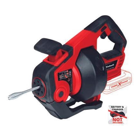 Limpiador De Cañerias Inal. Einhell Te-Da 18/760 Li- Sin B. Rojo