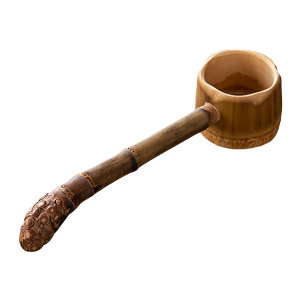 Cucharón De Bambú Para Agua, Cucharón Para Regar, Palas Para Agua, Achicador De Agua, Palas Para Vino De Jardín, Longitud Total 21,5 Cm