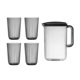 thumbnail image 2 of Jarra De Agua Para Puerta De Nevera Con Tapa, Jarra De Nevera De 2 L Para Jugo, Bebida De Limonada, 5 Uds., Gris, 2 of 5