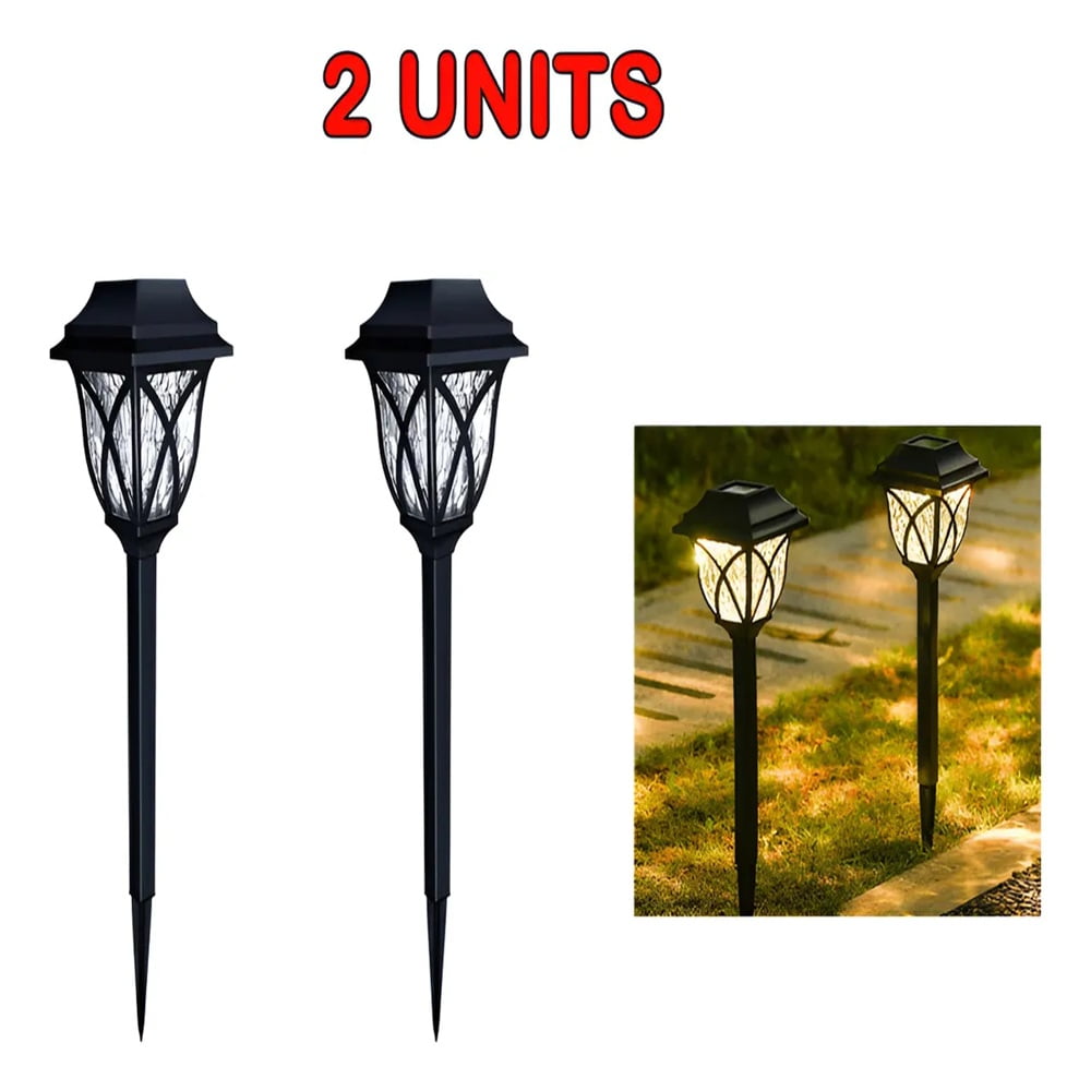 Daat Store - 2 Luz De Jardín Solar Espeto Campo Decoración