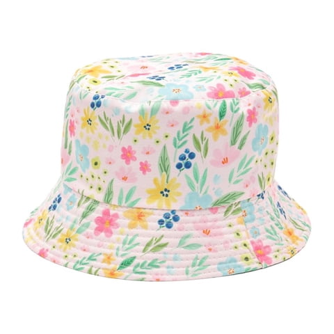 Homewell - Sombrero Pescador Diseño Flores 16*18Cm