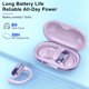 thumbnail image 2 of Auriculares Open Ear AOTONOK Q77 Lavanda Bluetooth 5.4 IPX7 50 h, 2 of 3