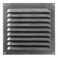 Celosía Ventilación Pvc Plana 20X20 Cm Aluminio 10Un Dvp