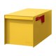 thumbnail image 1 of Buzón adoorn 24x24x53 cm Amarillo de acero galvanizado resistente a la intemperie, 1 of 7