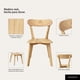 thumbnail image 5 of Pack 2 Sillas Para Comedor Cocina Madera Moderna Respaldo Curvo Fresno Naturales, 5 of 8