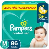 Pañales Desechables Confort Sec M 86 Un 86 Un Pampers