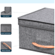 thumbnail image 5 of Pack 3 Cajas Organizadoras Belug Plegables Gris Poliester con Tapa 15L, 5 of 5