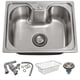 thumbnail image 1 of Cocina Lavaplatos Empotrado 60 X 40cm Acero Inox 304 Con Cesta, 1 of 7