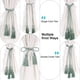 thumbnail image 3 of Uxcell Borlas para Cortinas, Sujetadores de Cortinas con Borlas para el Hogar Negro 2 unidades, 3 of 6