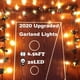 thumbnail image 2 of Guirnalda de luces navideñas de 6.56 pies, preiluminada, con forma de piña y bayas rojas, funciona con pilas y luces LED, decoración navideña para exteriores e interiores., 2 of 7
