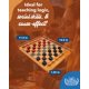 thumbnail image 3 of Set de juego de mesa WE Games de madera maciza, color rojo y negro, 14,5 cm, 3 of 9