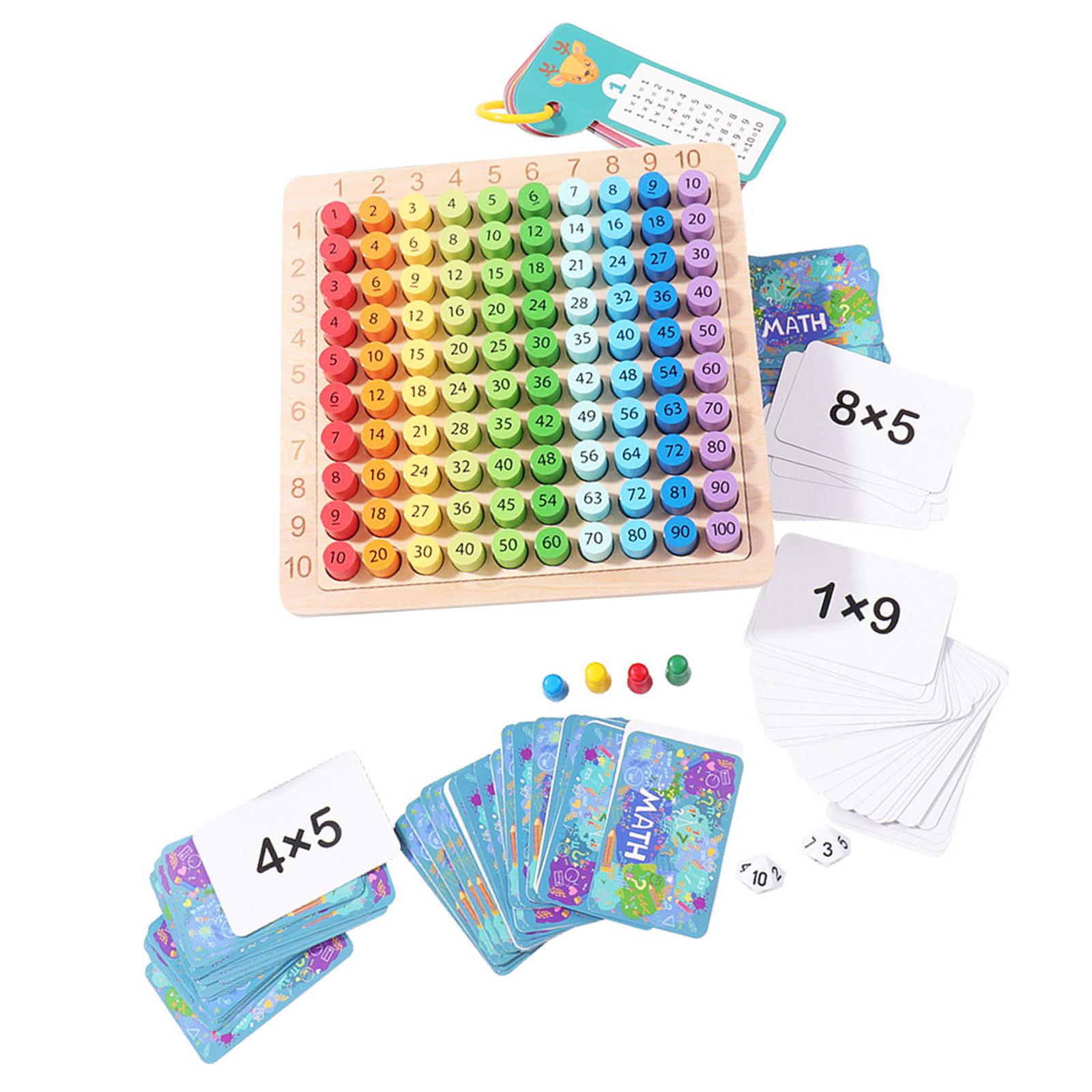 Bothyi - Montessori Multiplication Times Rompecabezas Conteo Educativo Para El Ejercicio