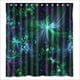 thumbnail image 1 of Cortina de ducha abstracta floral con ganchos, tamaño 66 x 72 pulgadas, 1 of 3