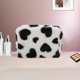 thumbnail image 5 of Unique Bargains 1 Pc Bolsa de Maquillaje con Cordón en Forma de Corazón para Vacaciones Viajes de Negocios Peluche Negro, 5 of 5