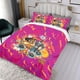 thumbnail image 3 of Sema la Súper Conjunto de sábanas temático, trío de piezas, cómodo y amigable con la piel, diseño único, regalo de decoración para el hogar para familiares, amigos y fans,140cm *210cm, 3 of 6
