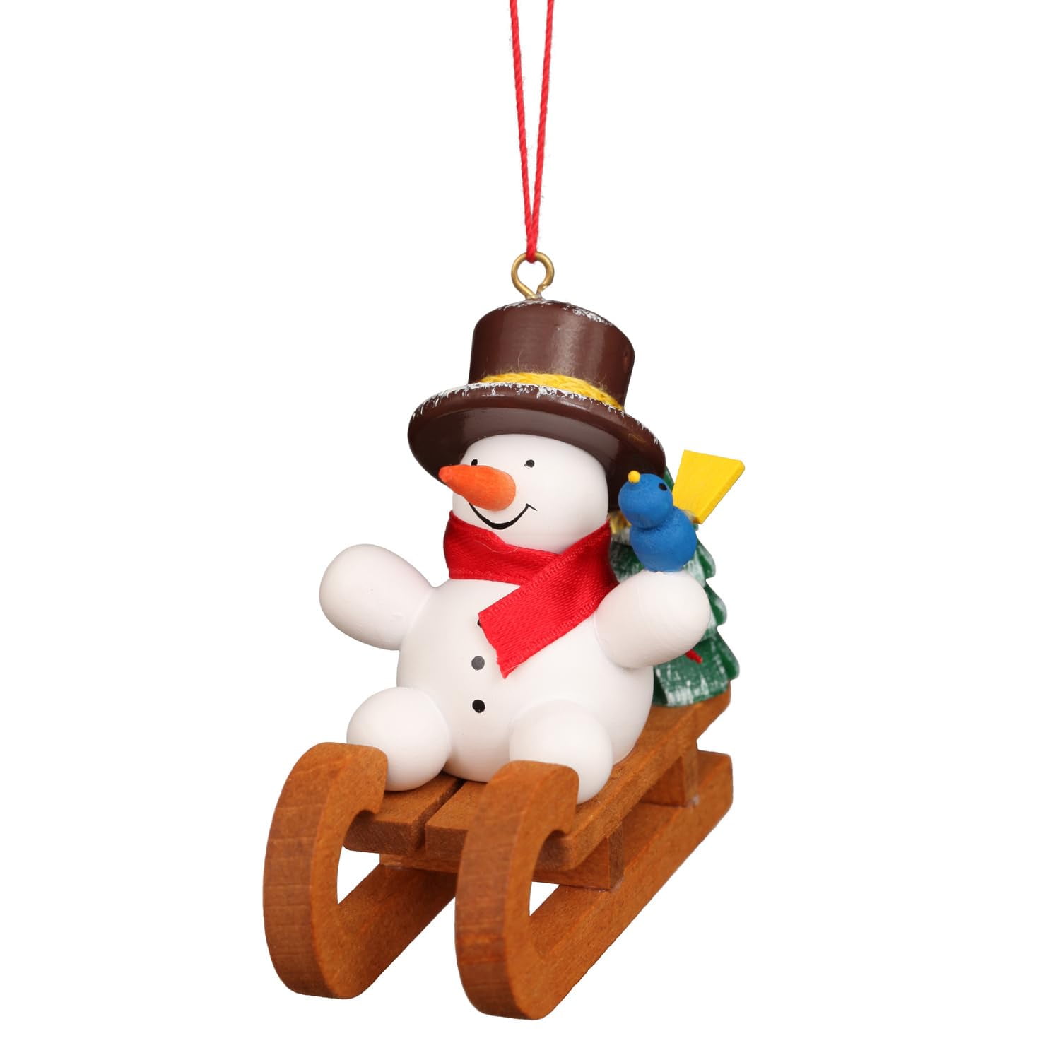 Adorno Navideño Con Muñeco De Nieve En Trineo De Christian Ulbricht