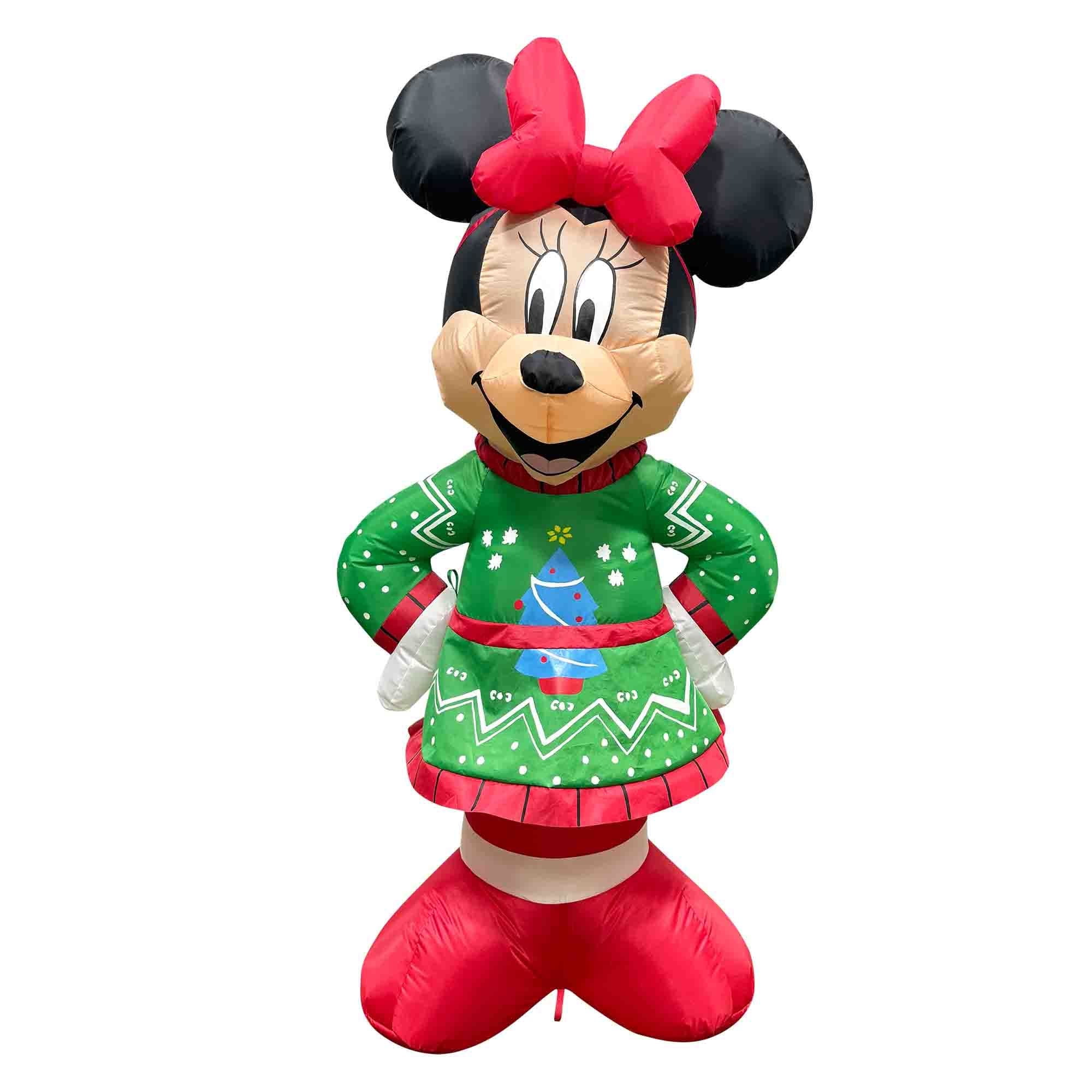 Inflable De Navidad Minnie De 1,2 Mt Disney