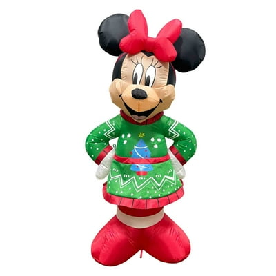 Inflable De Navidad Minnie De 1,2 Mt  Disney