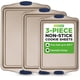 thumbnail image 1 of Juego de 3 bandejas para galletas NutriChef antiadherente de acero al carbono, 1 of 8