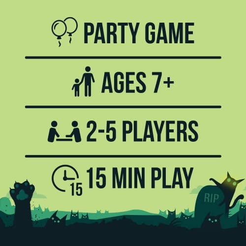 Juegos de cartas Exploding Kittens LLC Zombie para adultos adolescentes y niños