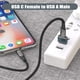 thumbnail image 3 of Adaptador Basesailor para iPhone 16, cargador USB C a USB A, paquete de 3, 3 of 7