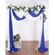 thumbnail image 2 of Tela Cytdkve 9 m Cortinas de Gasa para Arco de Boda, 2 Paneles (Azul/Blanco), 2 of 8