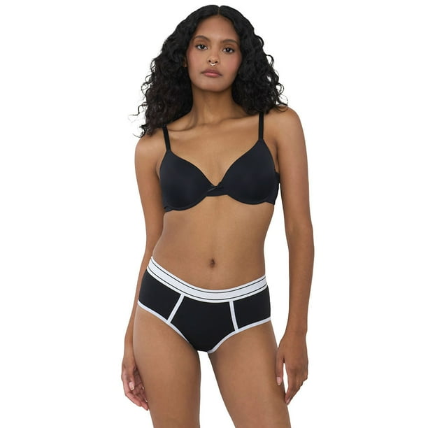 Boyshort Mujer Negro Corona