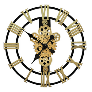 Genérico - Reloj De Pared Números Romanos Espalda Abierta Elegante
