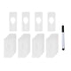 thumbnail image 2 of 28x Ropa Tamaño Armario Estante Divisores Perchas Armario Tienda Armario Divisores Blanco, 2 of 5