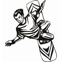 Rienda Libre Graphics - Decomural Snowboarder Extreme Sports Ws-17896