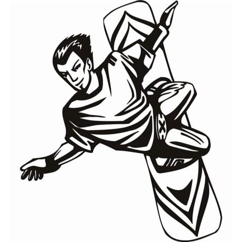 Rienda Libre Graphics - Decomural Snowboarder Extreme Sports Ws-17896