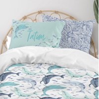 Milsleep - ¡Oh Ballena! Juego De Cama Infantil (Edredón O Funda Nórdica)