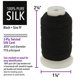 thumbnail image 3 of Bobina Silk Cord The Beadsmith FF de 0,38 mm, color negro, 105 m, 3 of 7