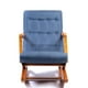 thumbnail image 2 of Silla Mecedora Con Apoya Brazos Indigo Lino, 2 of 3