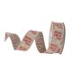 thumbnail image 2 of Cinta Navide?a Decorativa De 8 Yardas Para Hacer Arreglos Florales Y Manualidades De Bricolaje, 2,5 Cm Con Alambre Beige, 2 of 5