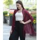 thumbnail image 1 of suxuMhao Chal de Encaje Calado, Chal de Noche, Chal con Borlas, Chal de Boda, Chal con Bufanda, Decoración de Vestido Casual Diaria, Rojo Morado, 24.8 X 72.8 Pulgadas (Incluye Longitud de Borlas), 2, 1 of 2
