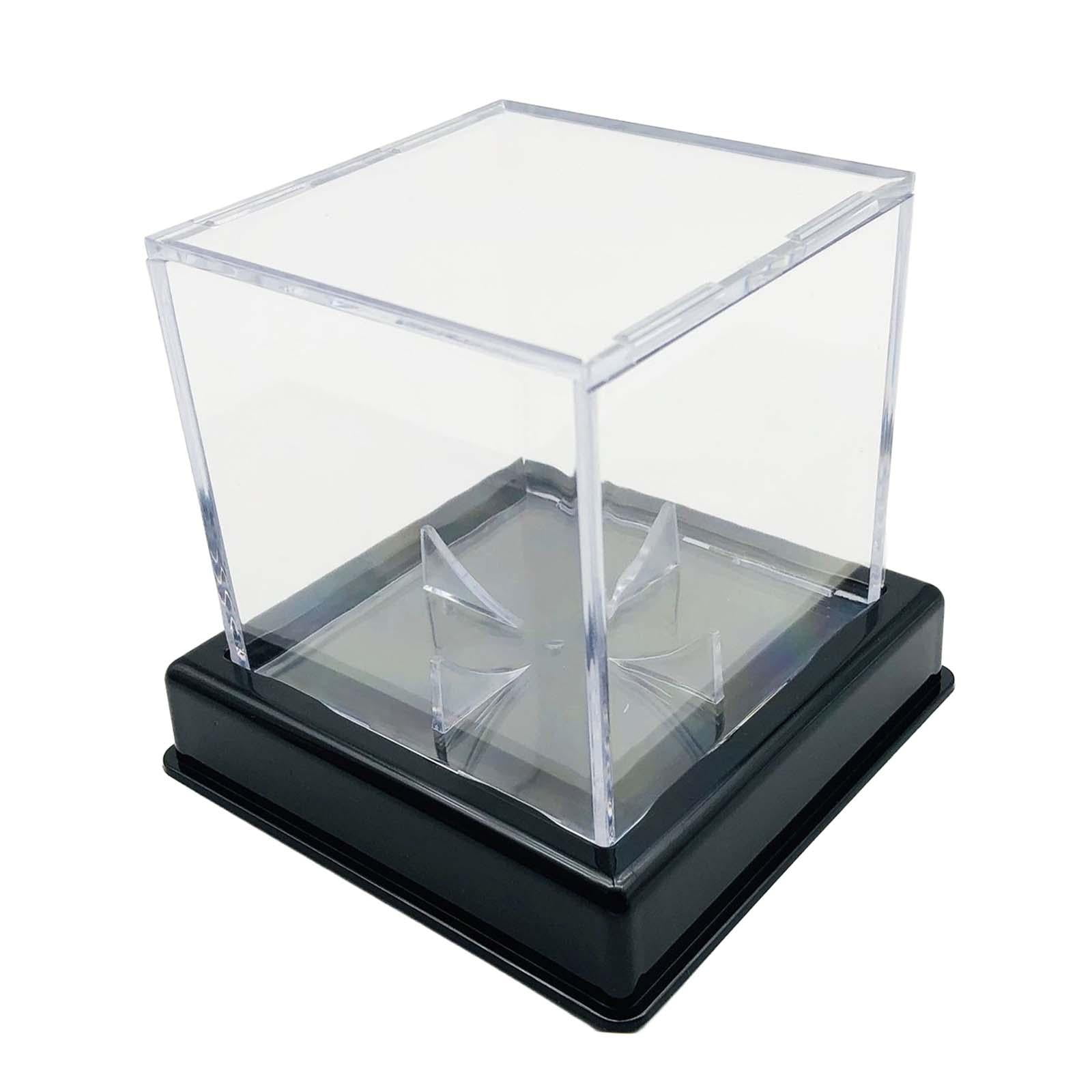 Magideal - Caja De Béisbol De Acrílico Transparente Caja De Almacenamiento De Soporte De Béisbol, Caja De Almacenamiento De Acrílico De Escaparate, Protección De Eje De Pedalier Negro