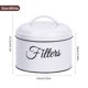 thumbnail image 2 of Soporte de filtro de café MYSENLAN Rustic Round Metal White, 2 of 8