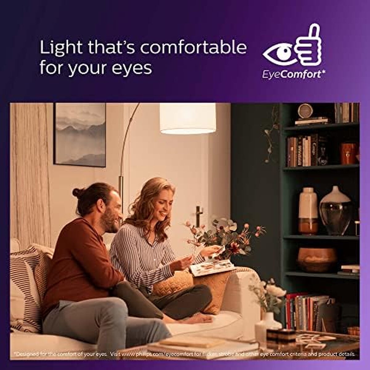 Ampolleta Led Philips 60w A19 Pack 4 Luz Cálida 800lm E26