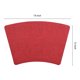thumbnail image 4 of REGALWOVEN Juego de 6 Manteles Individuales de Cuero Sintético para Decoración de Mesa de Comedor de Cocina, Manteles Individuales Resistentes al Calor Lavables, Mantel Limpiable Rojo 19*12in, 4 of 7