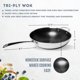 thumbnail image 4 of Wok Lexi Home de 5 qt (4,7 L) de acero inoxidable antiadherente con tapa de vidrio, 4 of 7