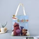 thumbnail image 2 of The Cuddlies Bolso de tela con estampado de lienzo para mujer, bolsa de compras reutilizable y estética, con cremallera interior, regalo para mujer, 35 × 40 cm., 2 of 6