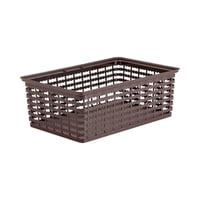 Rimax - Canasta Deco L Wengue 35.6X23.6X13 Cms Cafe Tamaño Único